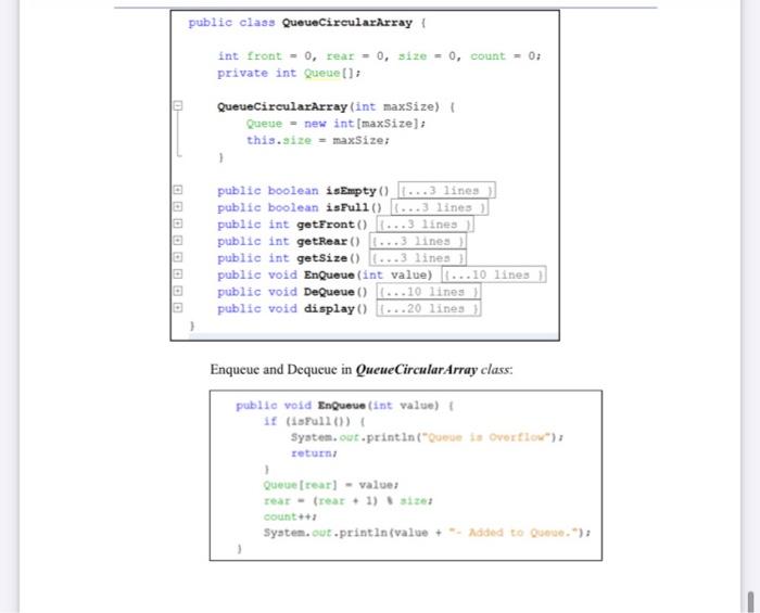 Solved Lab 9: Queue (using Array) Objective(s) Types of | Chegg.com image.