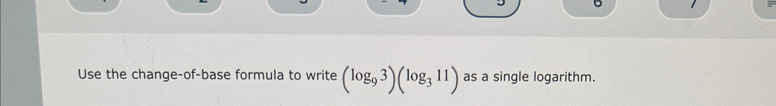 how to use log change of base formula