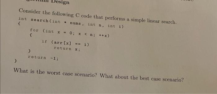 Solved sign Consider the following C code that performs a | Chegg.com