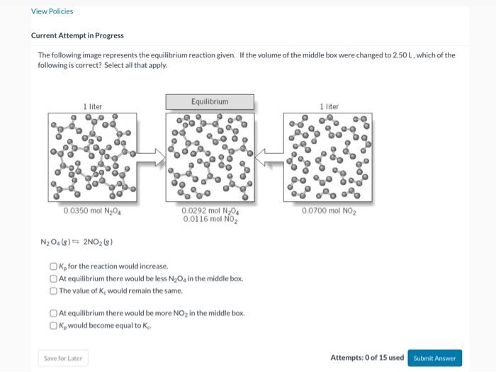 Solved The following image represents the equilibrium | Chegg.com