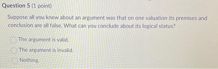 Suppose all you knew about an argument was that on | Chegg.com