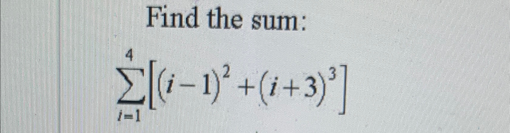 THE SUM 1 2 1 3 1 4 IS EQUAL TO visual data 5