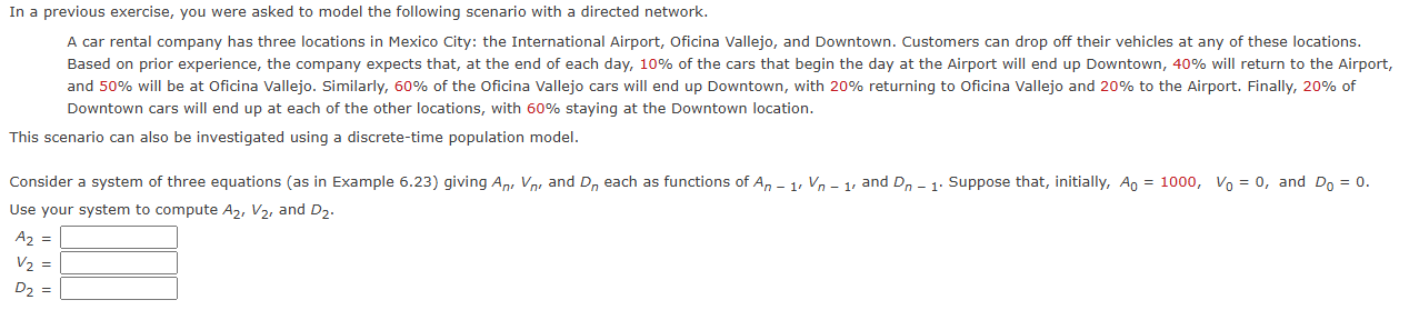 Solved In ﻿a previous exercise, you were asked to ﻿model the | Chegg.com