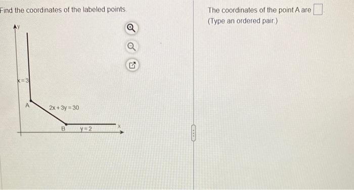 find the coordinates of the points a and b