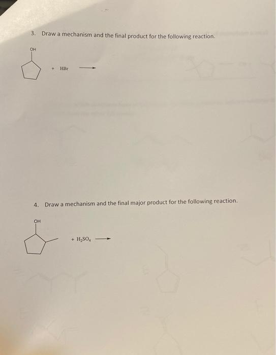Solved 2. Draw a mechanism for each of the following | Chegg.com