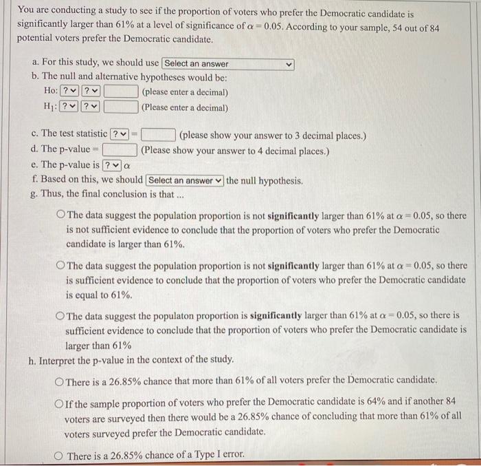 Solved You are conducting a study to see if the proportion | Chegg.com