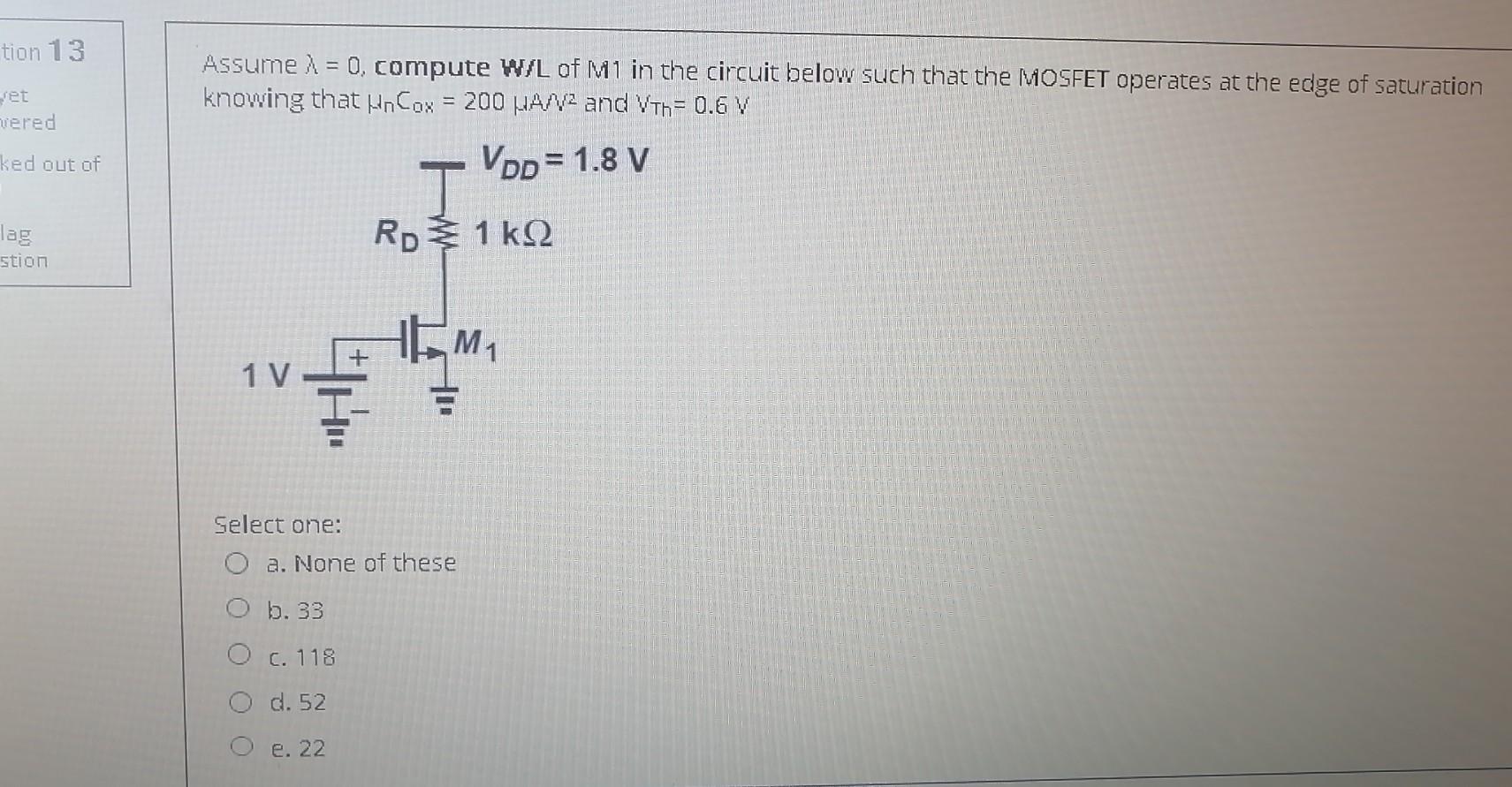 Solved The transistor shown in the circuit below must be | Chegg.com