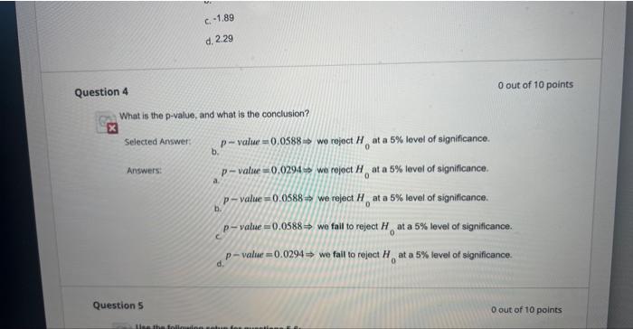 Solved Use the following setup for questions 1−4 : The | Chegg.com