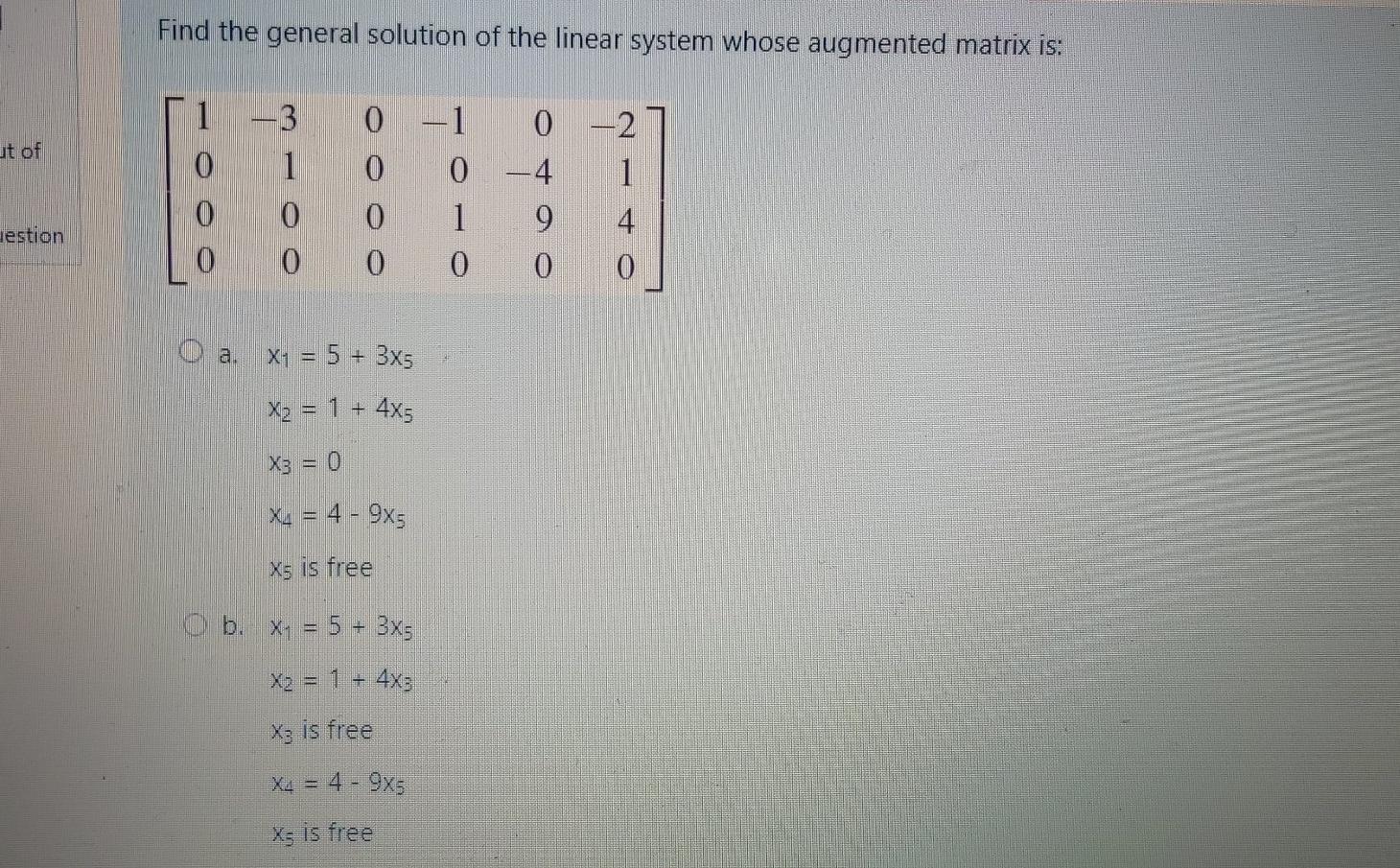 Solved Find the general solution of the linear system whose | Chegg.com