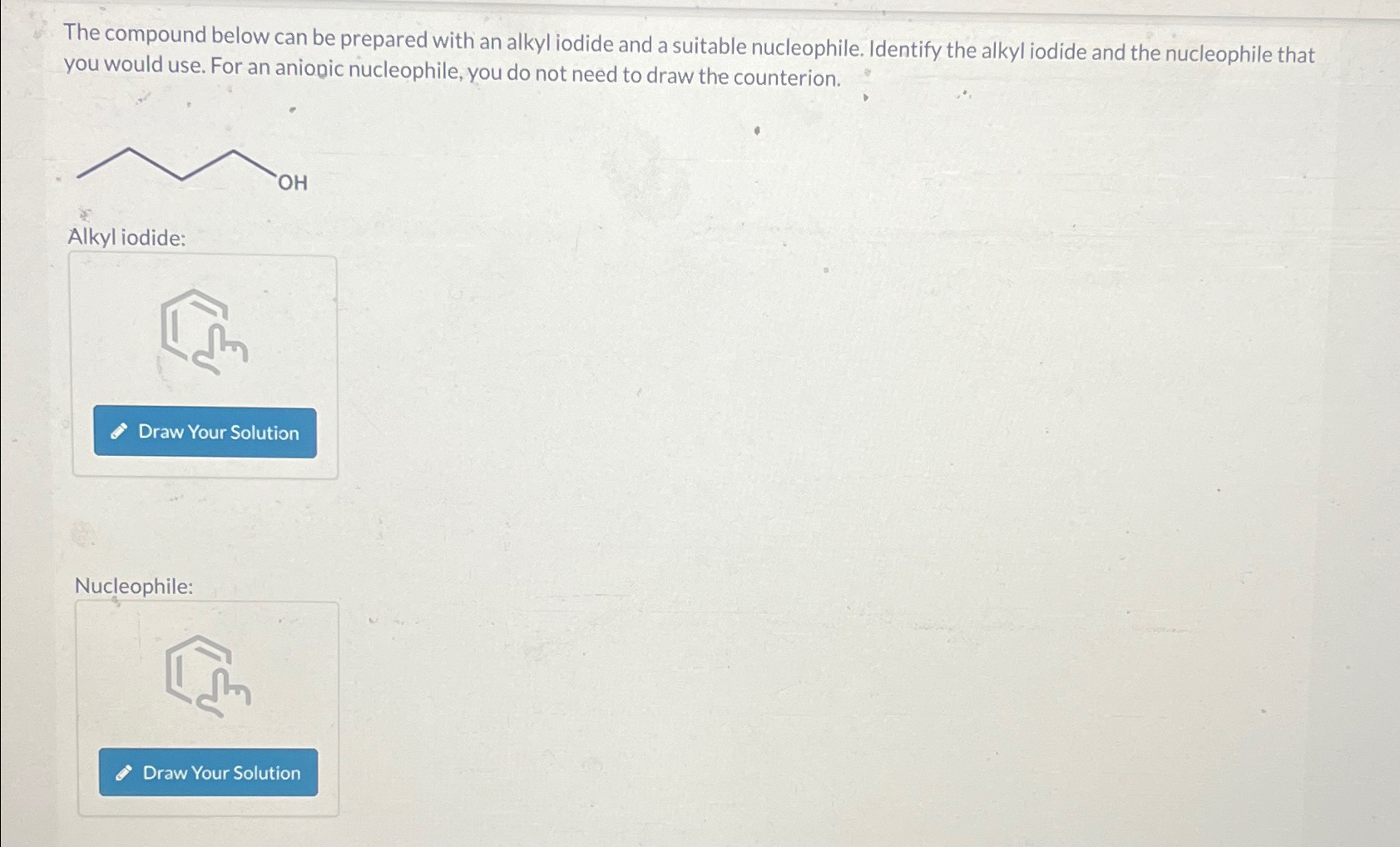 Solved The compound below can be prepared with an alkyl | Chegg.com