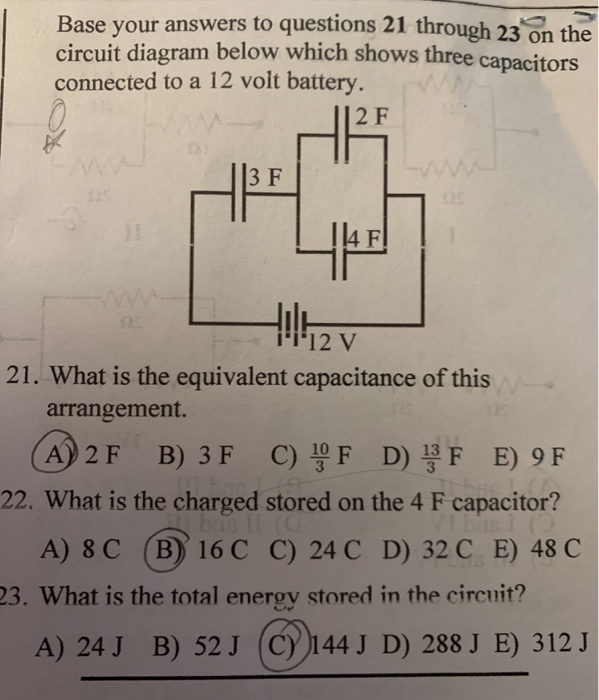 Solved Base your answers to questions 21 through 23 on the | Chegg.com