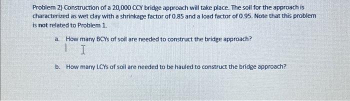 Solved Problem 2) Construction of a \\( 20,000 \\mathrm{CCY} | Chegg.com