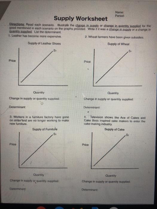 Solved Name Period Supply Worksheet Directions Read Each Chegg Com
