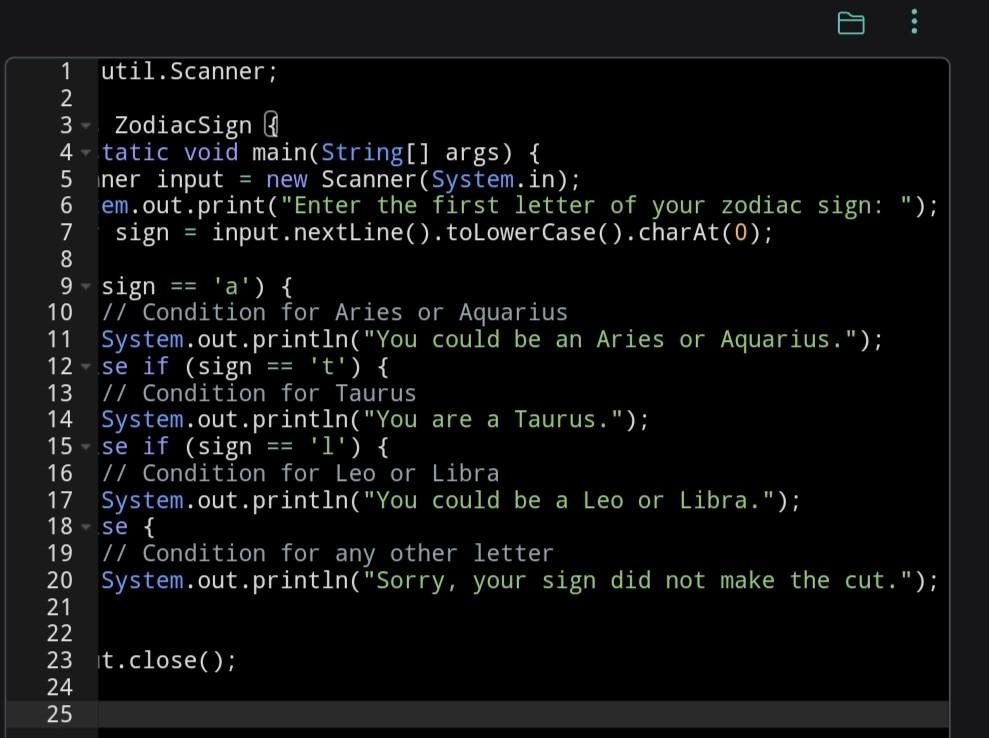 Solved The code in the editor uses the Sc a nne r class | Chegg.com