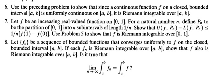 Solved 6. Use the preceding problem to show that since a Chegg