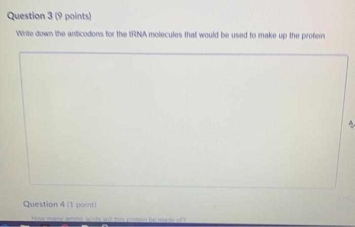 Solved 4- how many amino acids will this protein be made of | Chegg.com