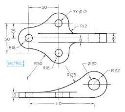 Boiler Stay. Create a freehand sketch. Use the dimensions ... | Chegg.com