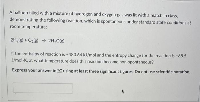 Solved A balloon filled with a mixture of hydrogen and | Chegg.com
