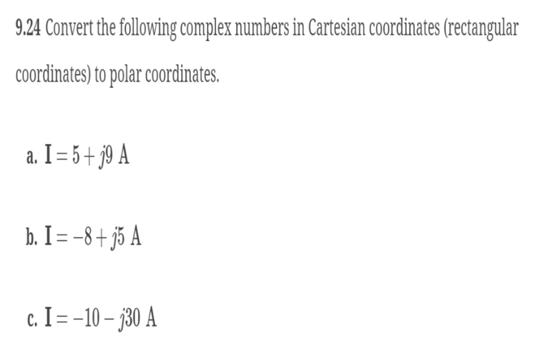 express complex numbers in cartesian form