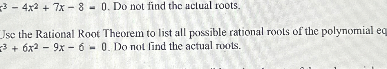 the number of rational roots of x3 5x2 6x 2 0 is