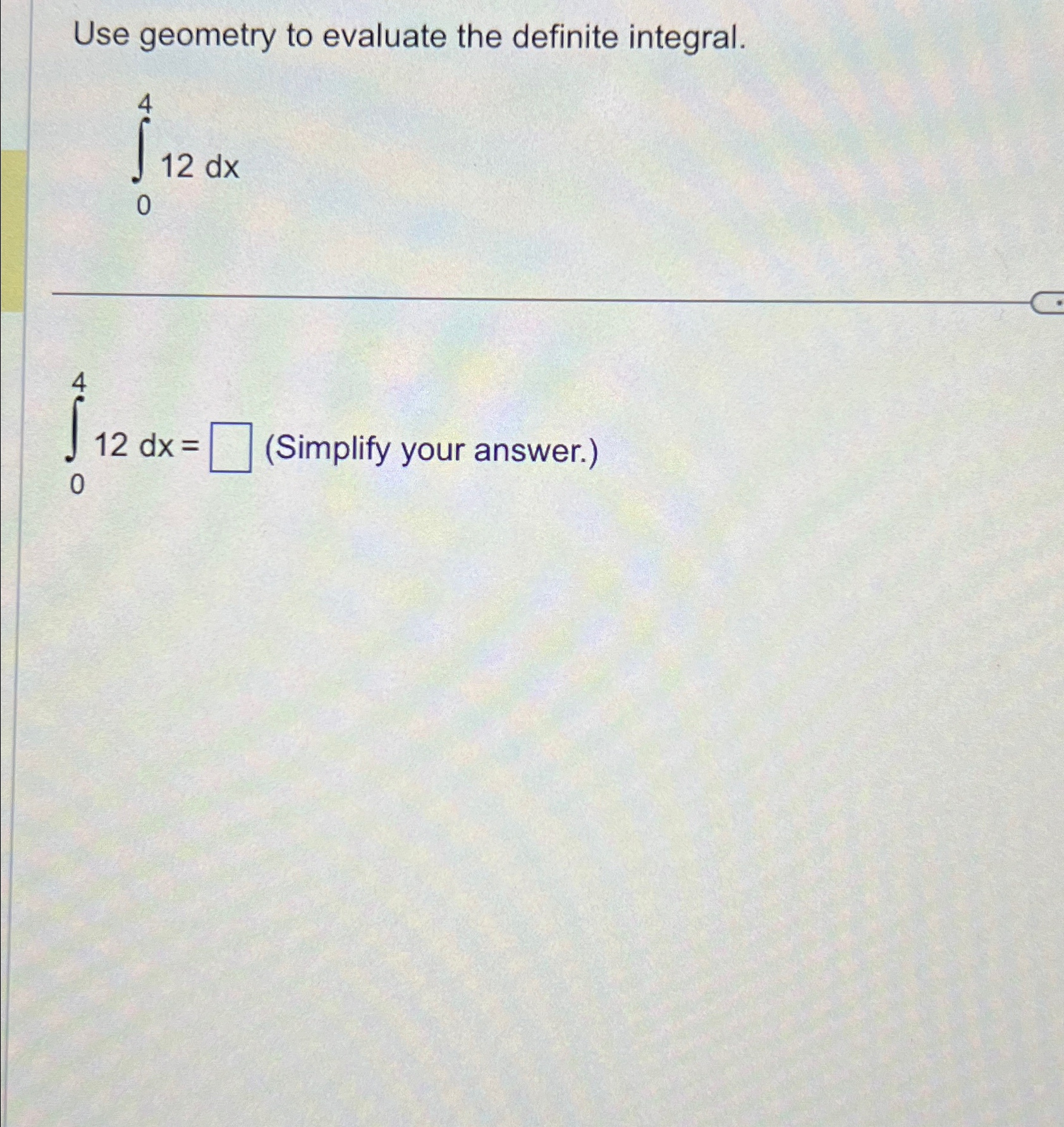 Solved Use geometry to evaluate the definite | Chegg.com