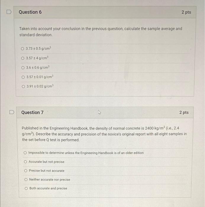 Solved Question 5 3 pts Consider the following data set when | Chegg.com