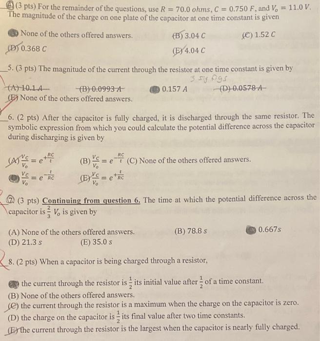 Solved A student performing the experiment concerning | Chegg.com