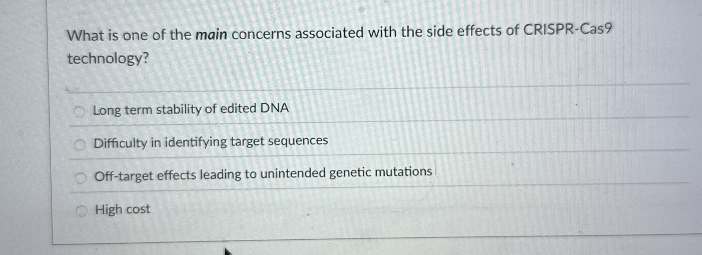 Solved What Is One Of The Main Concerns Associated With The Chegg Com