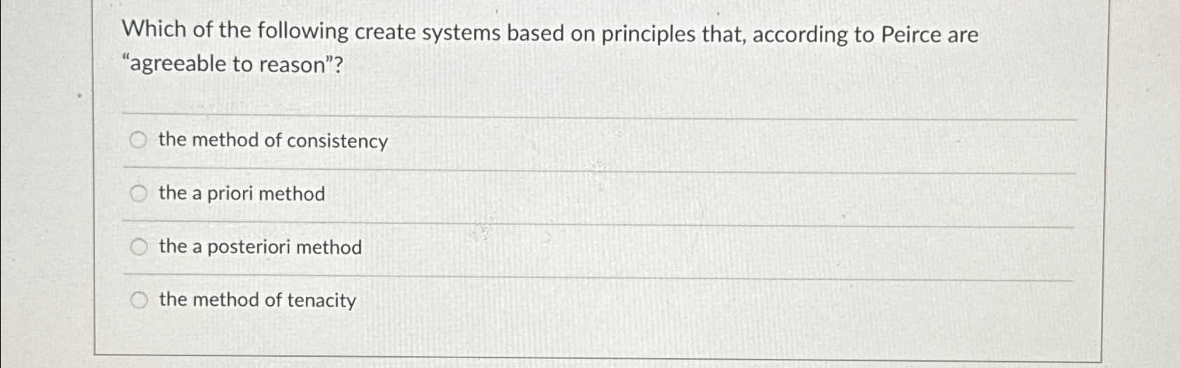 Solved Which of the following create systems based on | Chegg.com