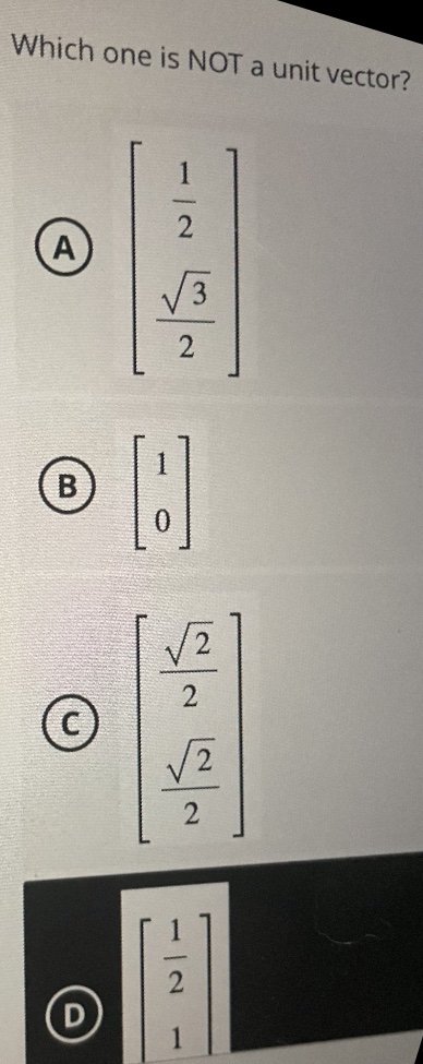 Solved Which one is NOT a unit | Chegg.com