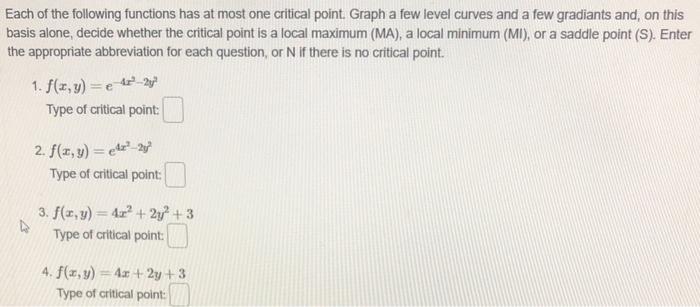 Solved Each of the following functions has at most one | Chegg.com
