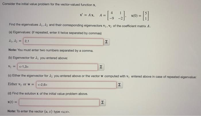 Solved Consider the initial value problem for the | Chegg.com