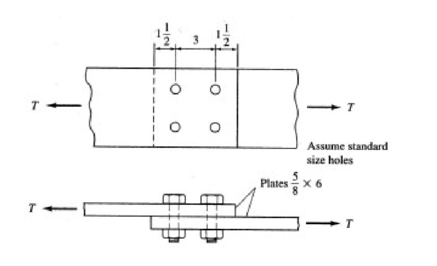 Solved Calculate the tensile service load capacity for the | Chegg.com