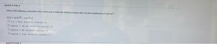 Solved QUESTION 2 2 points Save Answer to define the | Chegg.com