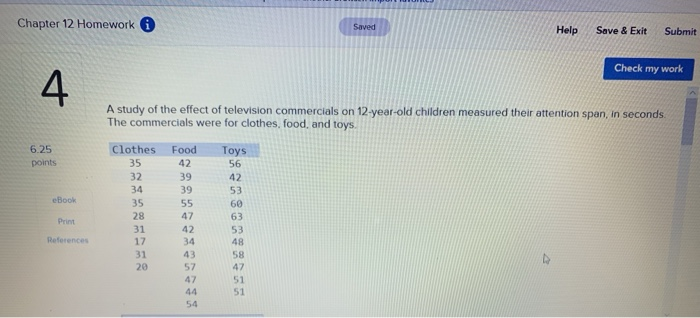 Solved Chapter 12 Homework Help Save & Exit Submit Check my | Chegg.com