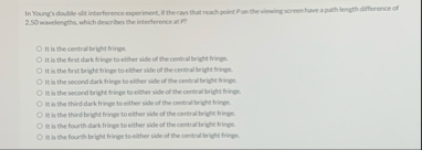 Solved In Young's double-sit interference experiment, if the | Chegg.com