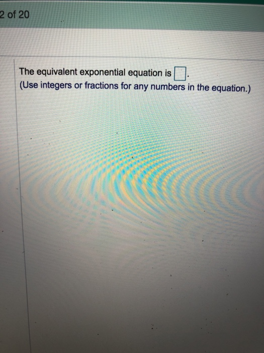 Solved Translate the logarithmic statement into an