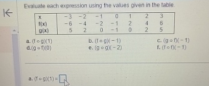 Solved Evaluate each expression using the values given in | Chegg.com