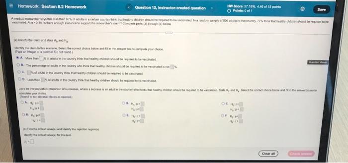 Solved Homework Section 8.2 Homework Question 12. | Chegg.com