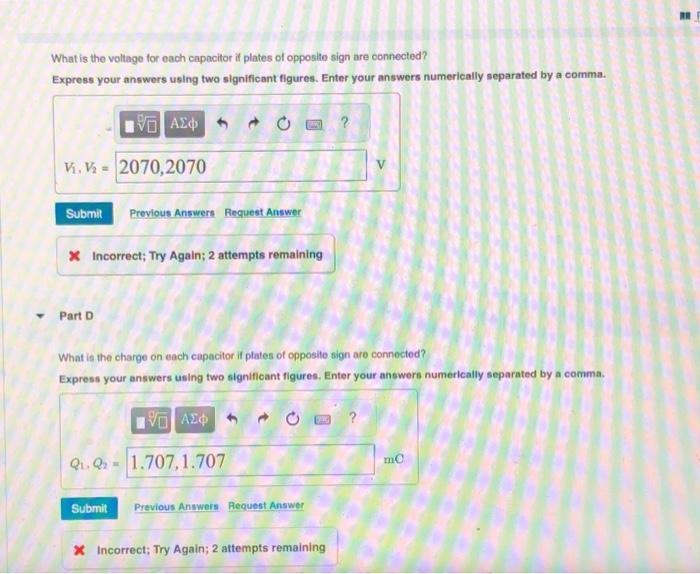 Solved i need correct answers for part C and D please | Chegg.com
