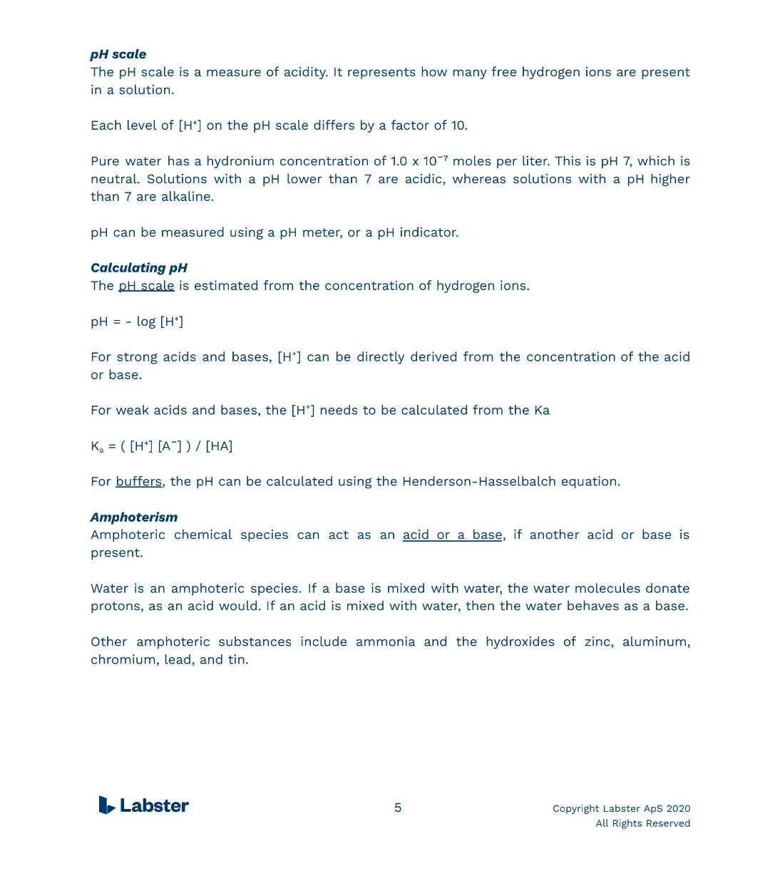 Solved Labster Virtual Lab Manual Acids and Bases