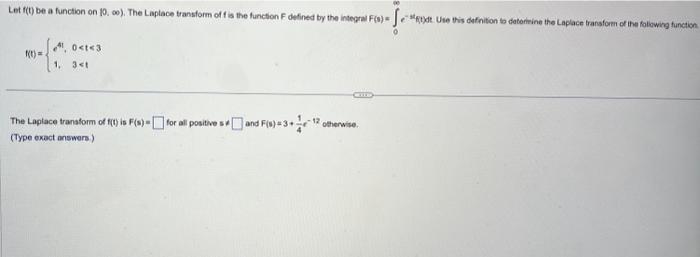 Solved Use the accompanying tables of Laplace transforms and | Chegg.com