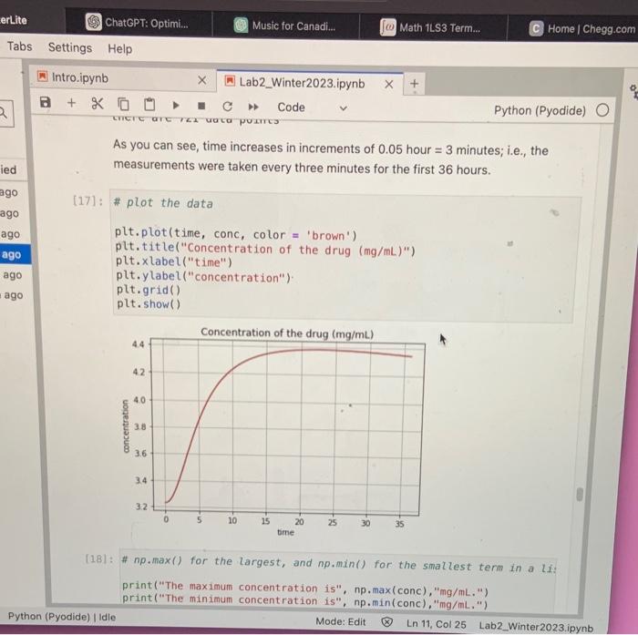 Solved Complete the code below to create a table of values | Chegg.com