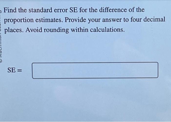 Solved Why should we not use the largesample confidence