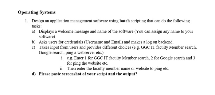 solved operating systems1 design an application manageme chegg com solved operating systems1 design an