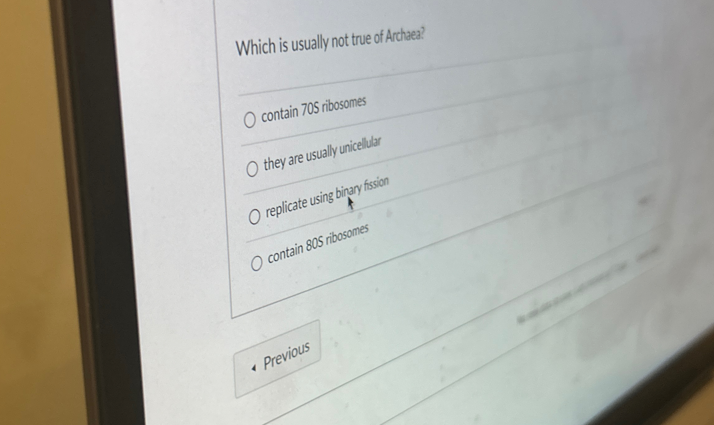 Solved Which is usually not true of Archaee?q,contain 705