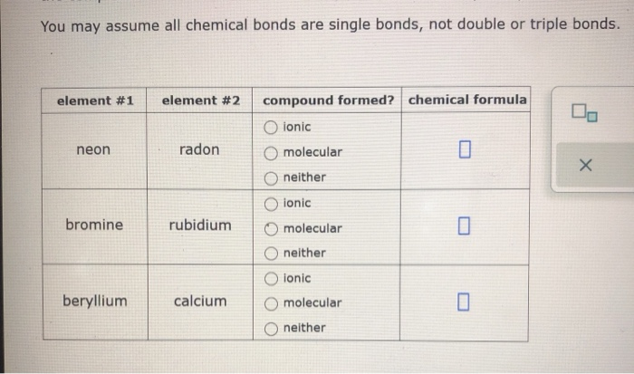 Solved You may assume all chemical bonds are single bonds, | Chegg.com