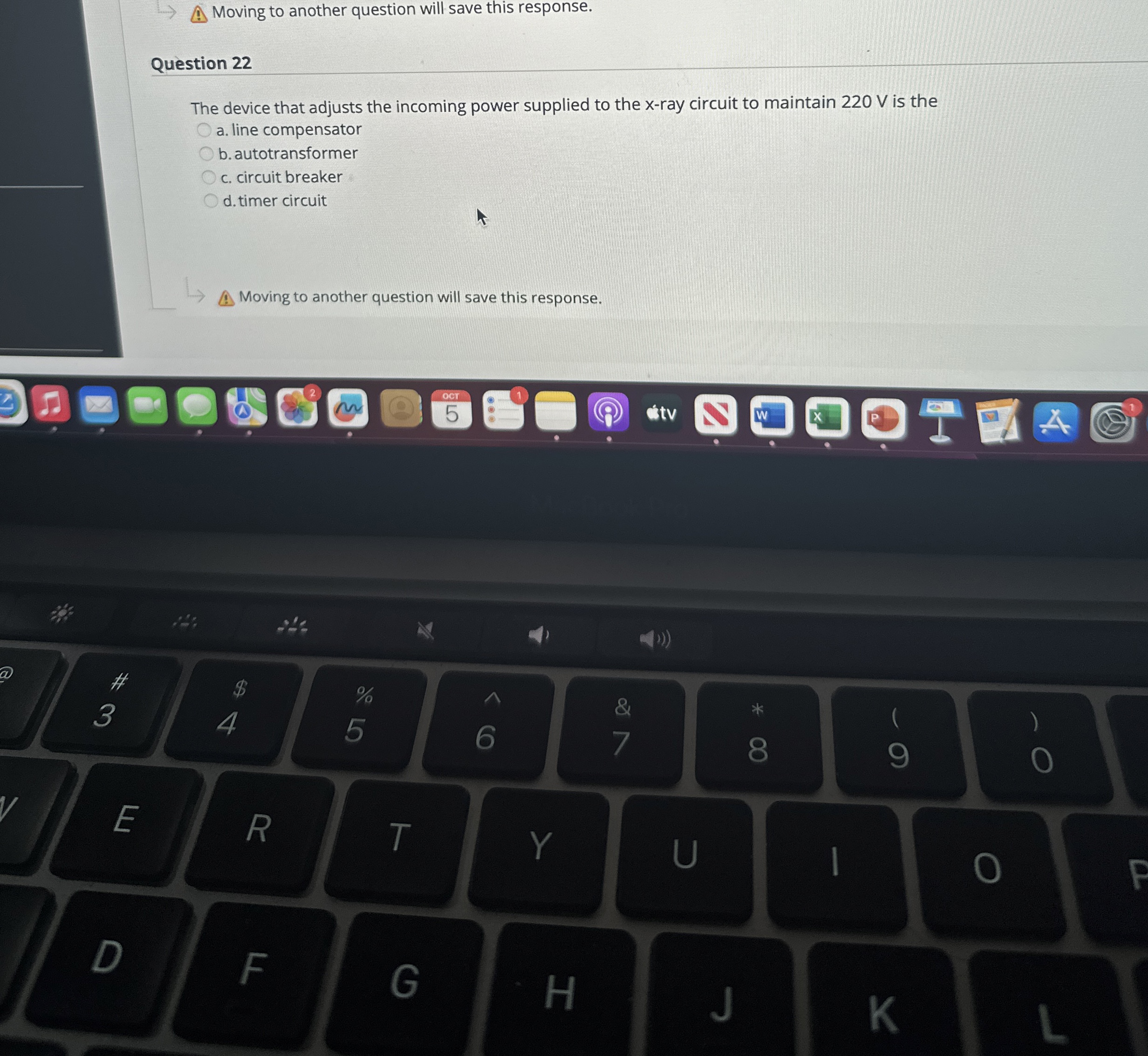 Solved Question 22The device that adjusts the incoming power | Chegg.com