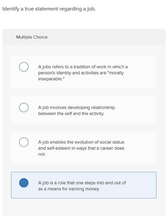 Solved Which of the following statements is true of work? | Chegg.com