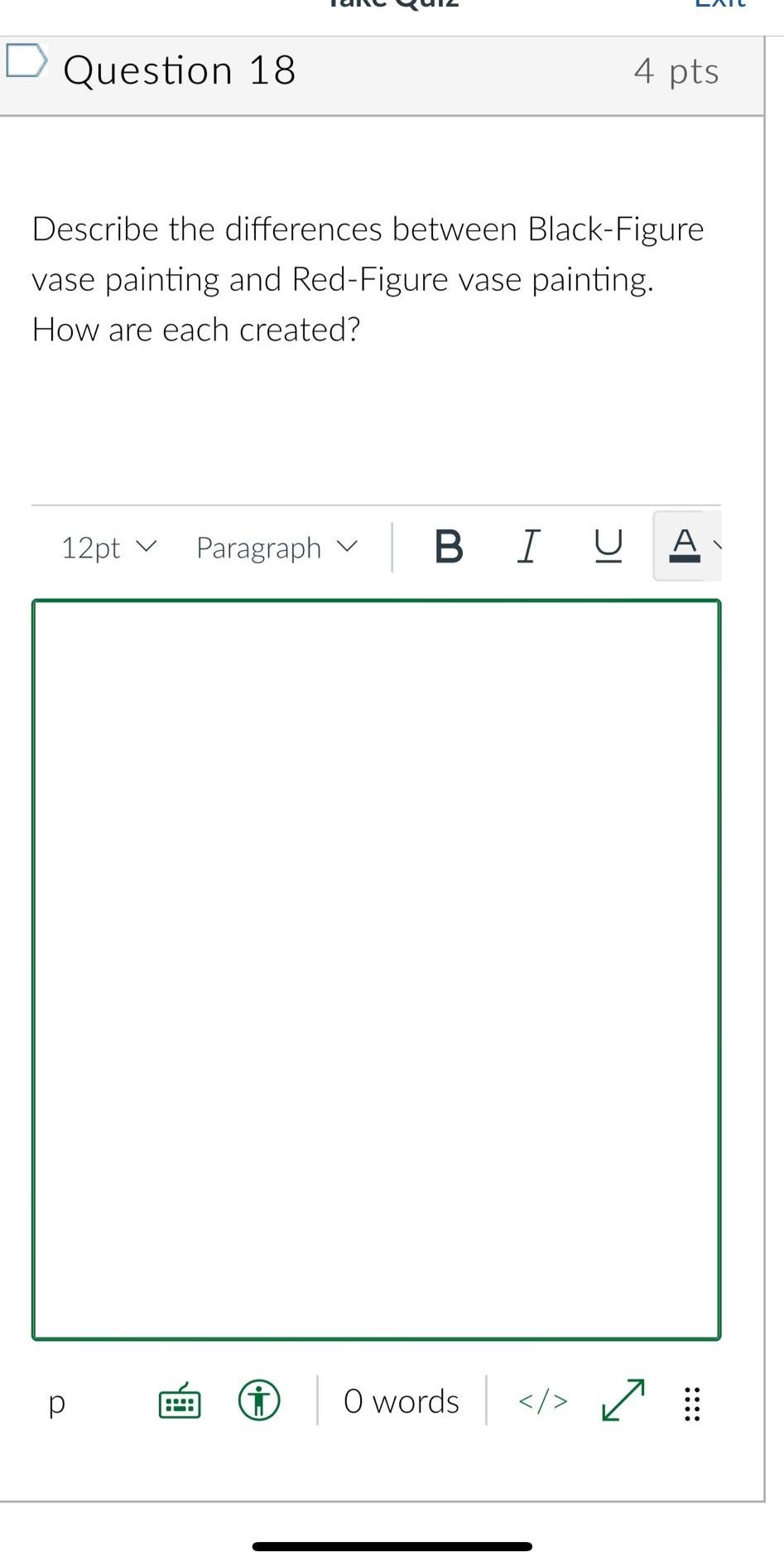 Solved Describe the differences between BlackFigure vase